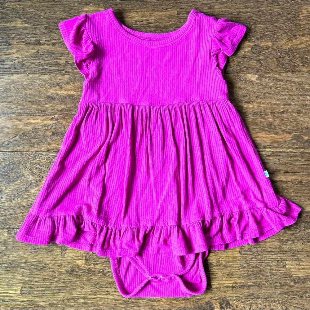 Bamboo Posh Peanut 2T Bodysuit Twirl